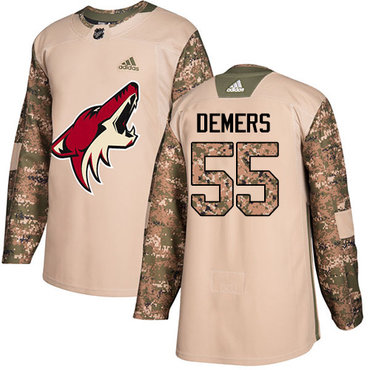 Adidas Coyotes #55 Jason Demers Camo Authentic 2017 Veterans Day Stitched NHL Jersey