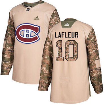 Adidas Canadiens #10 Guy Lafleur Camo Authentic 2017 Veterans Day Stitched NHL Jersey