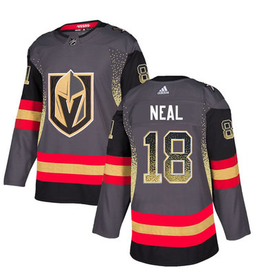 Men's Vegas Golden Knights #18 James Neal Gray Drift Fashion Jersey