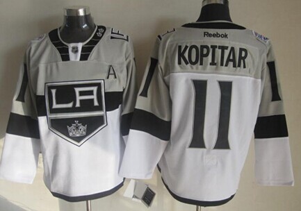 Los Angeles Kings #11 Anze Kopitar 2015 Stadium Series Gray/White Jersey