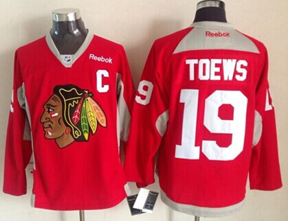 Chicago Blackhawks #19 Jonathan Toews 2014 Training Red Jersey