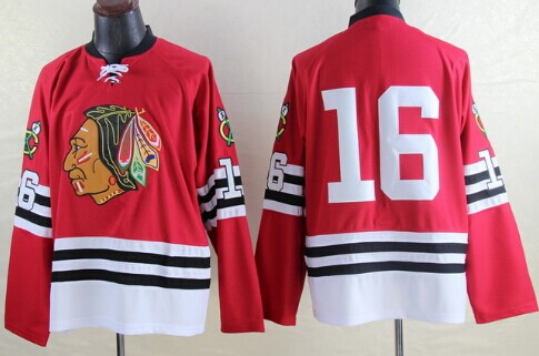 Chicago Blackhawks #16 Bobby Hull 1960-61 Red Throwback CCM Jersey