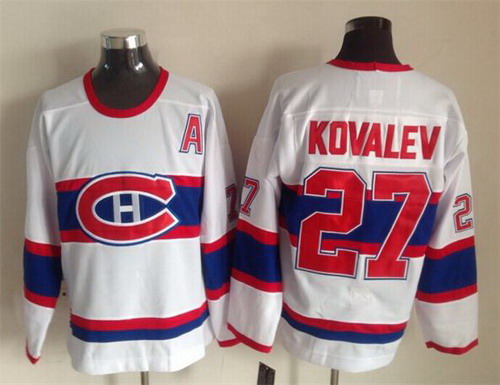 Montreal Canadiens #27 Alex Galchenyuk White Throwback CCM Jersey