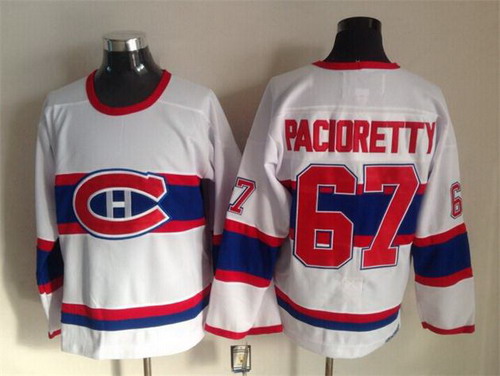 Montreal Canadiens #67 Max Pacioretty White Throwback CCM Jersey