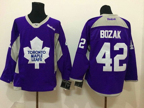 Toronto Maple Leafs #42 Tyler Bozak 2014 Training Purple Jersey