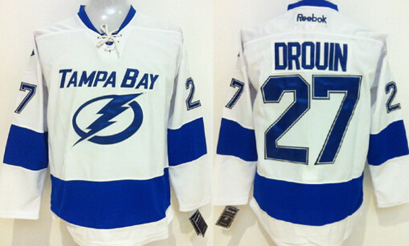 Tampa Bay Lightning #27 Jonathan Drouin New White Jersey