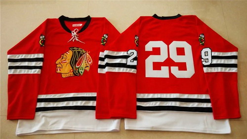 Chicago Blackhawks #29 Bryan Bickell 1960-61 Red Vintage Jersey