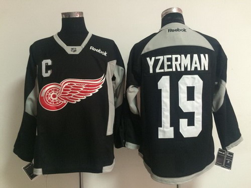 Detroit Red Wings #19 Steve Yzerman 2014 Training Black Jersey