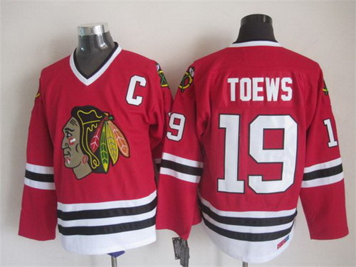 Chicago Blackhawks #19 Jonathan Toews Red Throwback CCM Jersey