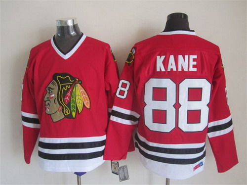 Chicago Blackhawks #88 Patrick Kane Red Throwback CCM Jersey