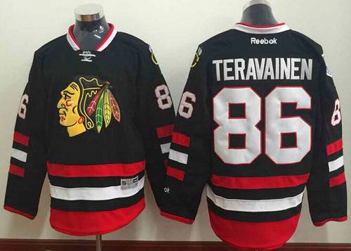 Men's Chicago Blackhawks #86 Teuvo Teravainen 2014 Stadium Series Black Jersey