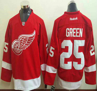 Men's Detroit Red Wings #25 Mike Green Red Jersey