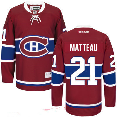 Men's Montreal Canadiens #21 Reebok Red Premier Home Custom Jersey