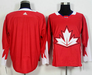 Men's Team Canada Blank Red 2016 World Cup of Hockey Game Jersey