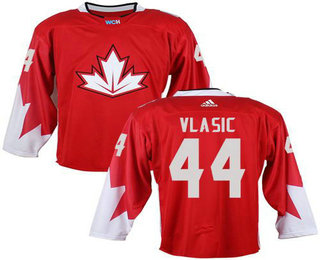 Team Canada Men's #44 Marc-Edouard Vlasic Red 2016 World Cup Stitched NHL Jersey