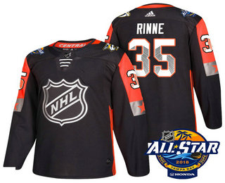 Men's Nashville Predators #35 Pekka Rinne Black 2018 NHL All-Star Stitched Ice Hockey Jersey