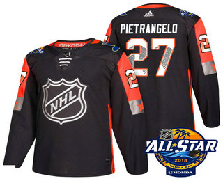 Men's St. Louis Blues #27 Alex Pietrangelo Black 2018 NHL All-Star Stitched Ice Hockey Jersey