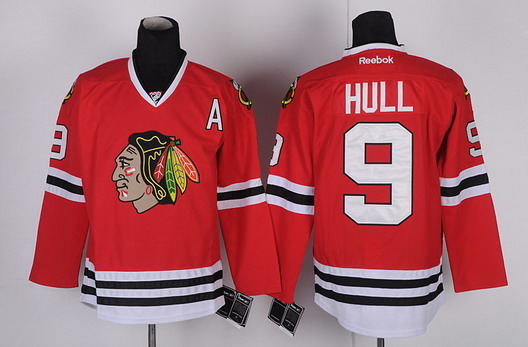 Chicago Blackhawks #9 Bobby Hull Red Jersey