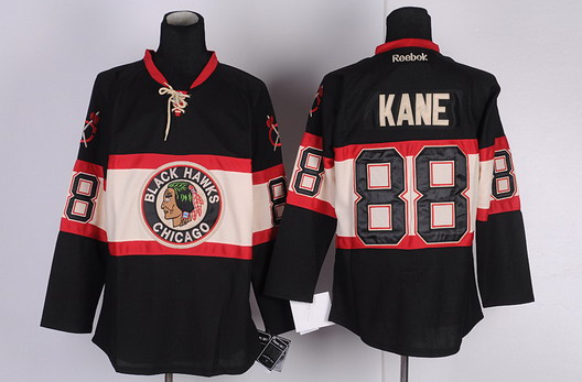 Chicago Blackhawks #88 Patrick Kane Black Third Jersey