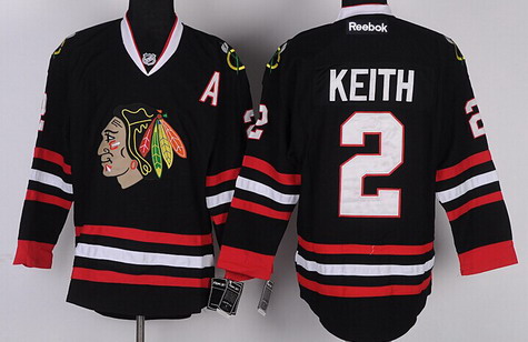 Chicago Blackhawks #2 Duncan Keith Black Jersey