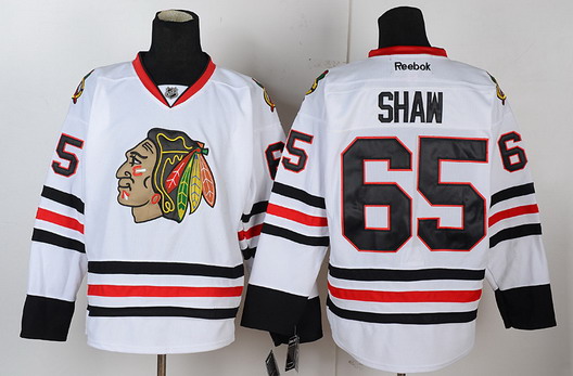 Chicago Blackhawks #65 Andrew Shaw White Jersey