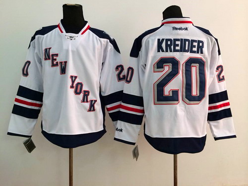 New York Rangers #20 Chris Kreider 2014 Stadium Series White Jersey