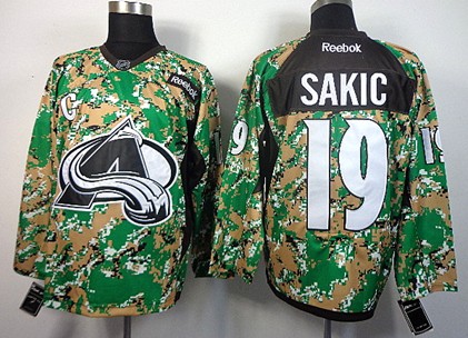 Colorado Avalanche #19 Joe Sakic 2014 Camo Jersey