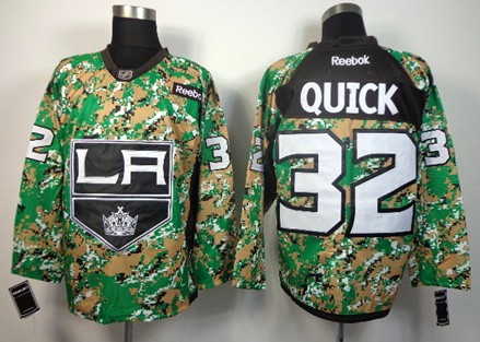 Los Angeles Kings #32 Jonathan Quick 2014 Camo Jersey