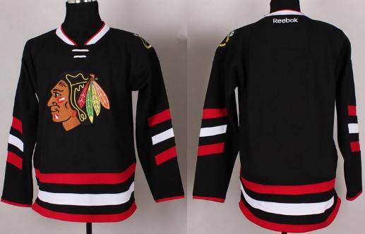 Chicago Blackhawks Blank 2014 Stadium Series Black Jersey