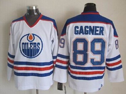 Edmonton Oilers #89 Sam Gagner White Throwback CCM Jersey