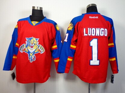 Florida Panthers #1 Roberto Luongo Red Jersey