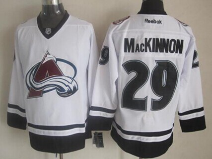 Colorado Avalanche #29 Nathan MacKinnon 2014 White Jersey