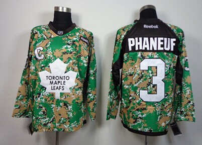 Toronto Maple Leafs #3 Dion Phaneuf 2014 Camo Jersey