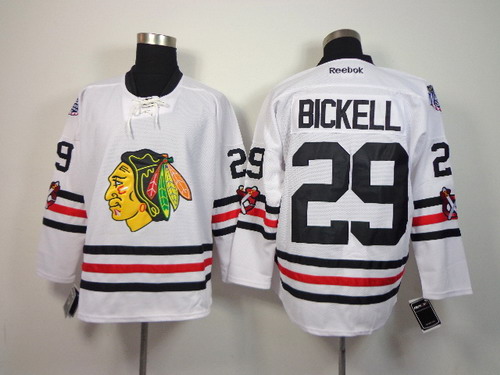 Chicago Blackhawks #29 Bryan Bickell 2015 Winter Classic White Jersey