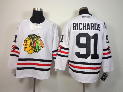 Chicago Blackhawks #91 Brad Richards 2015 Winter Classic White Jersey