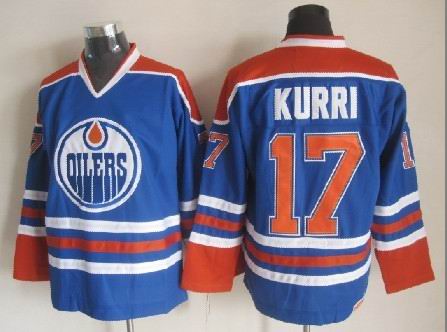 Edmonton Oilers #17 Jari Kurri Royal Blue Throwback CCM Jersey