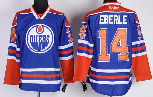 Edmonton Oilers #14 Eberle Royal Blue Jersey