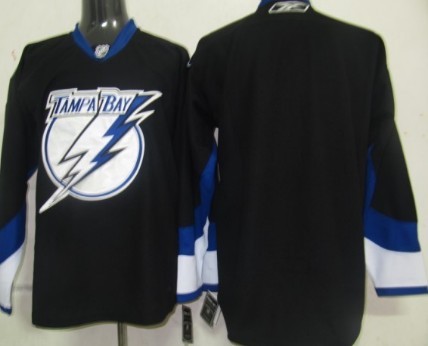 Tampa Bay Lightning Blank Black Jersey