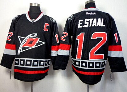 Carolina Hurricanes #12 Eric Staal Black Third Jersey