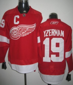 Detroit Red Wings #19 Steve Yzerman Red Jersey