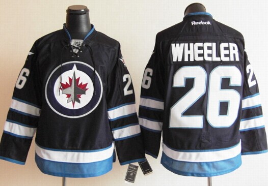 Winnipeg Jets #26 Blake Wheeler Navy Blue Jersey