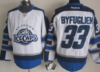 Winnipeg Jets #33 Dustin Byfuglien 2012 White Ice Caps Jersey