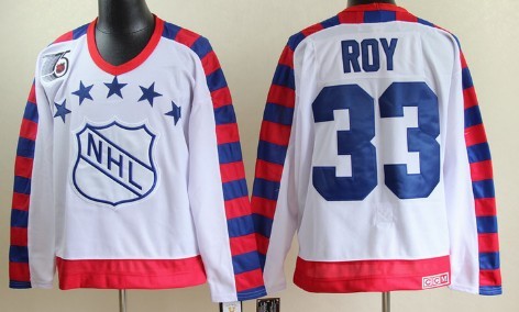 NHL 1992 All-Star #33 Patrick Roy White 75TH Throwback CCM Jersey