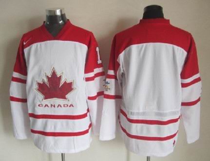 2010 Olympics Canada Blank White Jersey