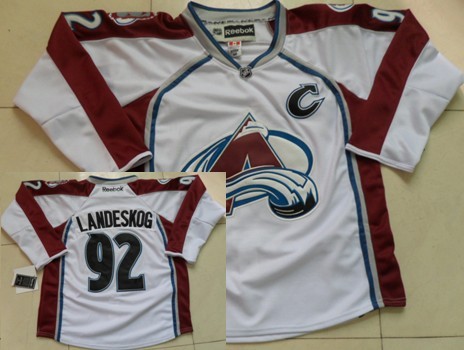 Colorado Avalanche #92 Gabriel Landeskog White Jersey