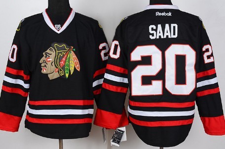 Chicago Blackhawks #20 Brandon Saad Black Jersey