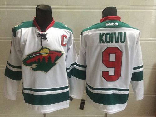 Minnesota Wild #9 Mikko Koivu 2014 White Jersey