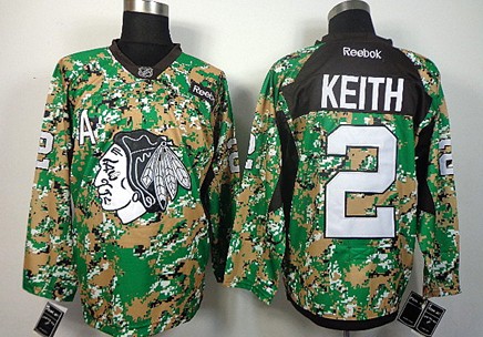 Chicago Blackhawks #2 Duncan Keith 2014 Camo Jersey