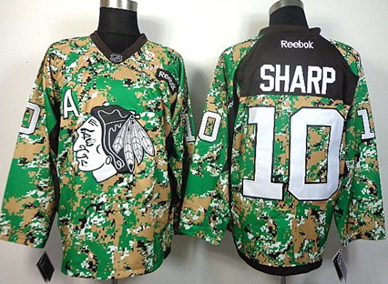 Chicago Blackhawks #10 Patrick Sharp 2014 Camo Jersey