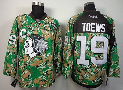 Chicago Blackhawks #19 Jonathan Toews 2014 Camo Jersey